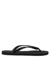 Vetements Logo-embossed Flip Flops In Black