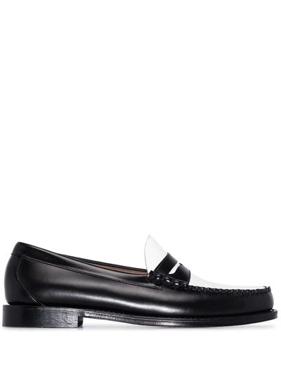 G.h. Bass & Co. Heritage Larson Weejun Leather Loafers In Black