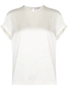 BRUNELLO CUCINELLI SILK CREW-NECK T-SHIRT