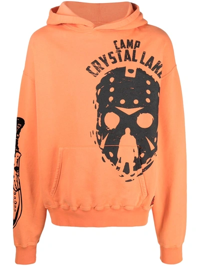 Formy Studio Friday 13th Print Hoodie In Orange