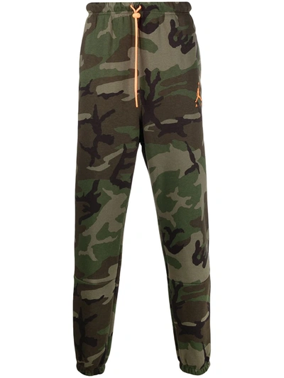 Jordan Jumpman Camouflage Print Trousers In Green