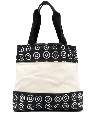 10 Corso Como Spiral Print Tote Bag In White