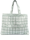 10 Corso Como Logo Polka-dot Print Tote Bag In Green