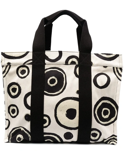 10 Corso Como Polka-dot Print Tote Bag In Neutrals