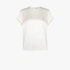 Brunello Cucinelli Women's Silk Top In Weiss