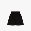 Givenchy D-ring Embellished Flared-leg Wool Shorts In Black