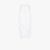 Dion Lee Drawstring-waist Wide-leg Trousers In White