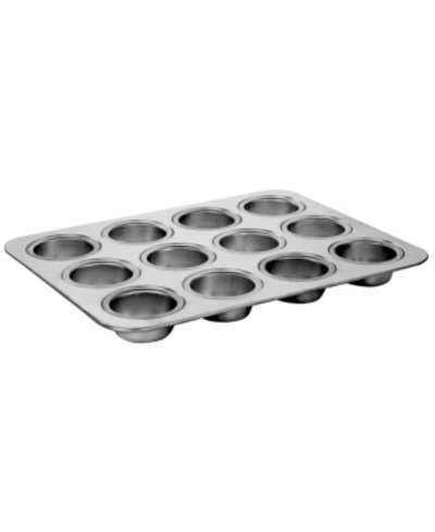 Oster Baker's Glee 12 Cup Muffin Pan In Silver-tone