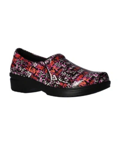 Easy Street Easy Works  Women's Tiffany Clogs Women's Shoes In Pink Multi