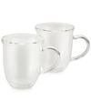 BONJOUR 2-PC. GLASS CAPPUCCINO CUP SET