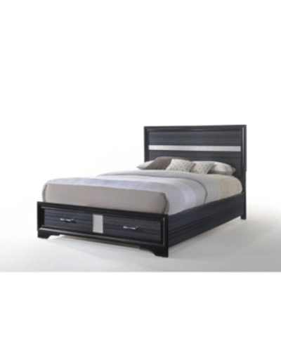 Acme Furniture Naima Eastern King Bed With Storage In Black