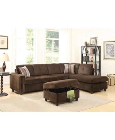 Acme Furniture Belville Ottoman With Storage In Brown