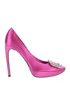 Roger Vivier Pumps In Mauve