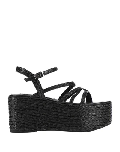 67 Sixtyseven Sandals In Black