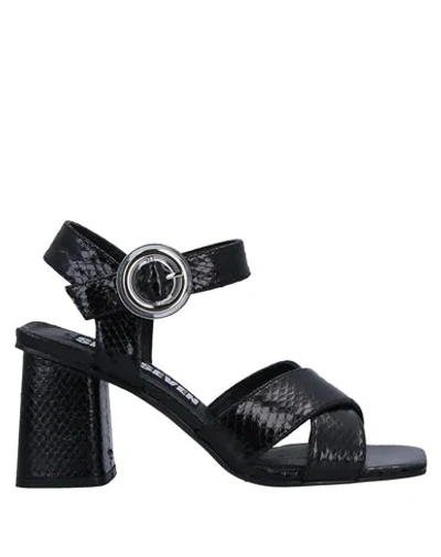 67 Sixtyseven Sandals In Black