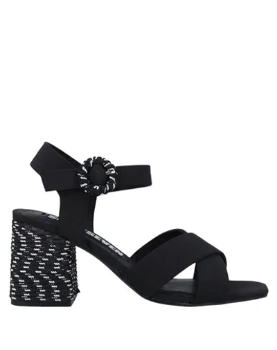 67 Sixtyseven Sandals In Black