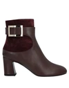 Roger Vivier Ankle Boots In Cocoa
