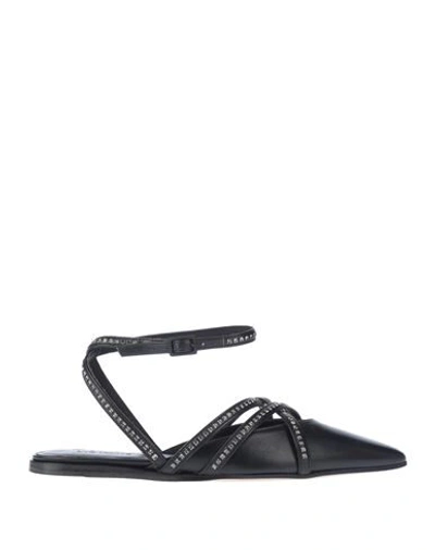 Vic Matie Ballet Flats In Black