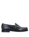 Sebago Black Pull-on Loafers In Black