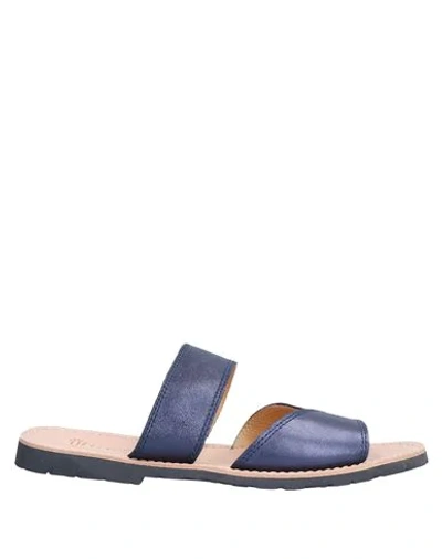 Virreina Sandals In Dark Blue