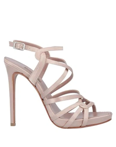 Albano Sandals In Pale Pink