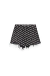 Alexander Wang Striped Shirt With Embroidered Logo In Grey Aged/white