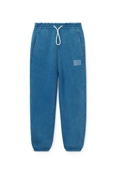 Alexander Wang Blue Green Sweatpants Sweatpants Aus Frottee Mit