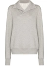 LES TIEN YACHT MÉLANGE-EFFECT COTTON SWEATSHIRT