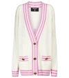 BALMAIN WOOL AND CASHMERE-BLEND CARDIGAN,P00526754