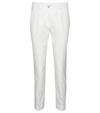ETRO MID-RISE STRETCH-COTTON SLIM trousers,P00530499