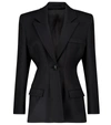 ATTICO DONNA STRETCH-WOOL BLAZER,P00532988