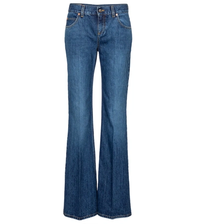 Gucci High-rise Flared Jeans In Blue