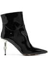 Philipp Plein Skull-heel Ankle Boots In Black