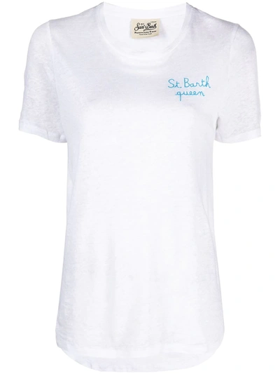 Mc2 Saint Barth St Barth Queen T-shirt In White