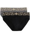 VERSACE SET OF TWO MEDUSA-HEAD MOTIF BRIEFS