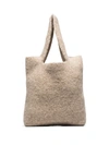 LAUREN MANOOGIAN KNITTED STYLE TOTE BAG