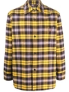ACNE STUDIOS FACE-PATCH CHECKED SHIRT