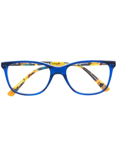 Etnia Barcelona Rounded Teo Glasses In Blau