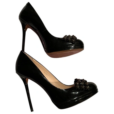 Pre-owned Carlo Pazolini Patent Leather Heels In Black