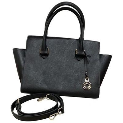 Pre-owned Carlo Pazolini Leather Crossbody Bag In Black