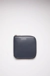 Acne Studios Zippered Wallet In Dark Blue