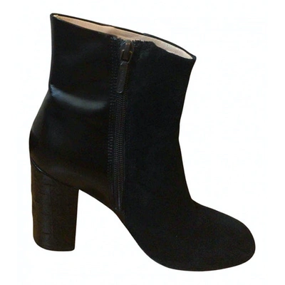 Pre-owned Carlo Pazolini Ankle Boots In Black