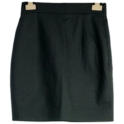 Pre-owned Dsquared2 Wool Mini Skirt In Black