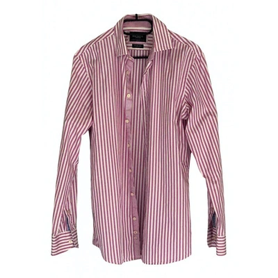 Pre-owned Hackett London Shirt In Pink