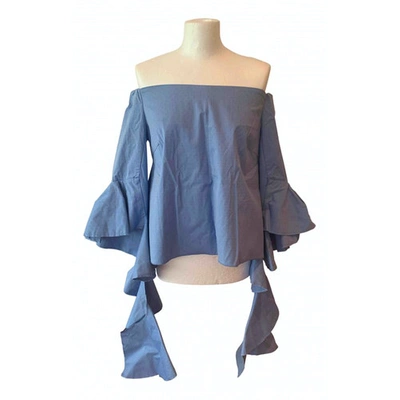 Pre-owned Ellery Blue Cotton Top