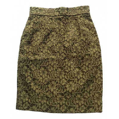 Pre-owned Moschino Cheap And Chic Mid-length Skirt In Gold