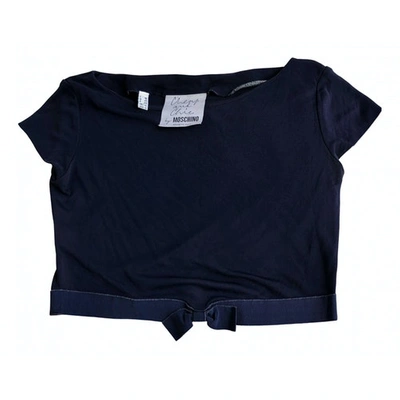Pre-owned Moschino Cheap And Chic Blue Viscose Top