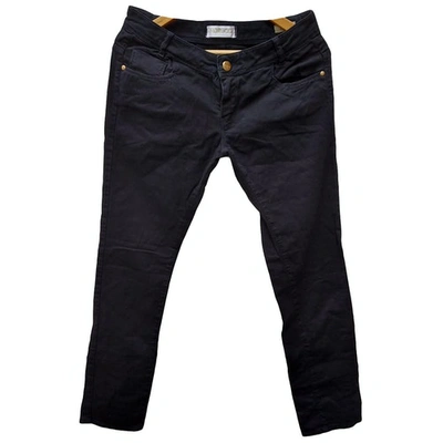 Pre-owned Fiorucci Slim Jeans In Black