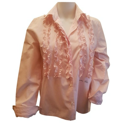 Pre-owned Blumarine Pink Cotton Top
