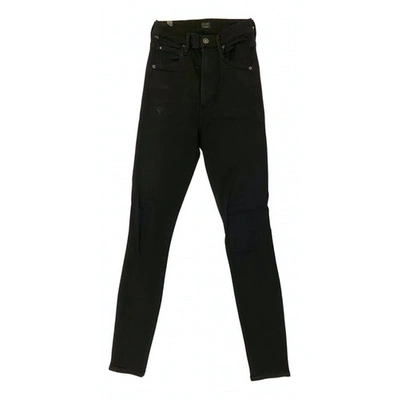 Pre-owned Citizens Of Humanity Slim Jeans In Black